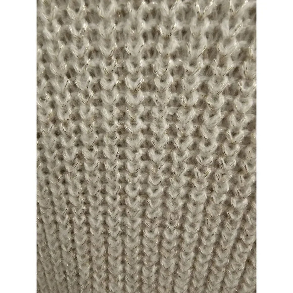 abercrombie & fitch ivory cream glitter shimmer sweater size xs/s - euc - Picture 2 of 12